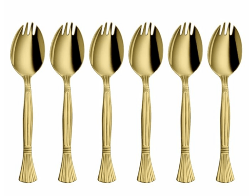 Shri & Sam Stainless Steel Spork (Spork 3 in 1, Gold) - Image 2